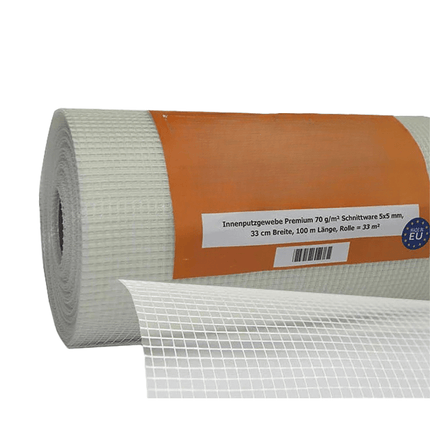 Innenputzgewebe PREMIUM ca. 70 g/m² 5 x 5 mm, 250/330 mm x 100 m 330 mm