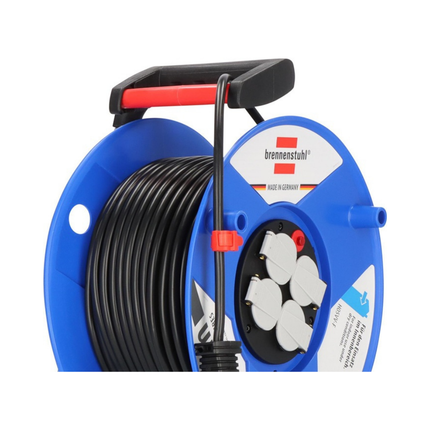 Kabeltrommel Garant H05VV-F 3 x 1,5 mm², 4 Schutzkontaktsteckdosen, Spezialkunststoff IP20IP20