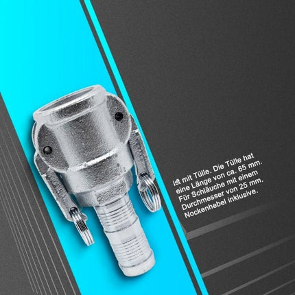 Kupplung 25 MT mit Tülle DN25