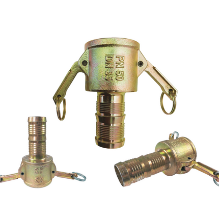 Kupplungen für Mörtelschläuche & Feinputzgerät NW25 & NW35 – IG, Tülle, drehbar 35 MT mit Tülle