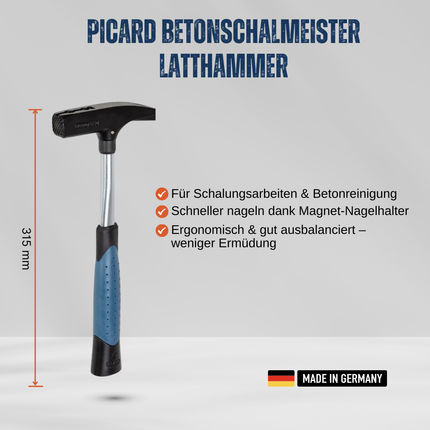 Latthammer Betonschalmeister 600g