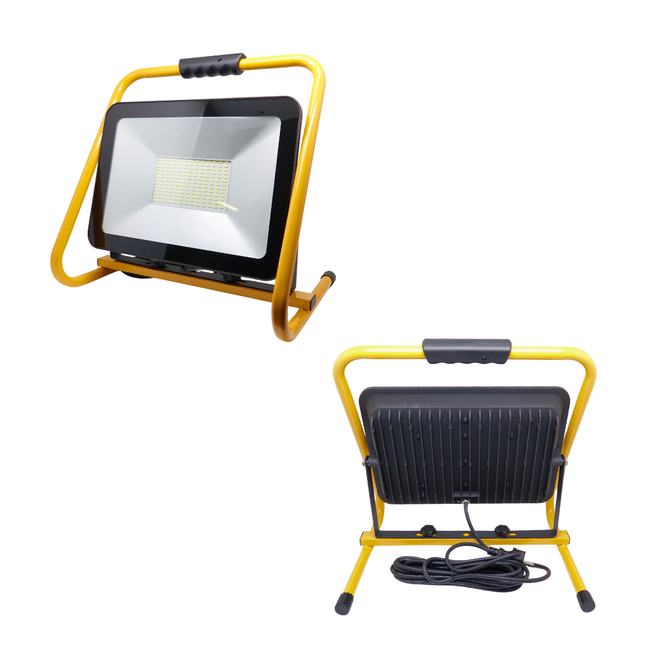 LED Baustrahler SLIM 50 W, 230V, 5 meter Kabel