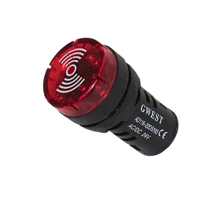 Led Signalleuchte Rot 24 V/DC/AC Buzzer 22mm