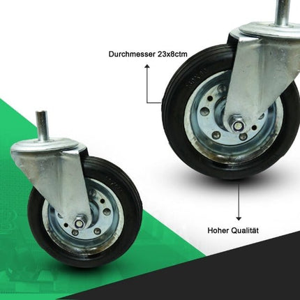 Lenkrolle für Verputzmaschinen