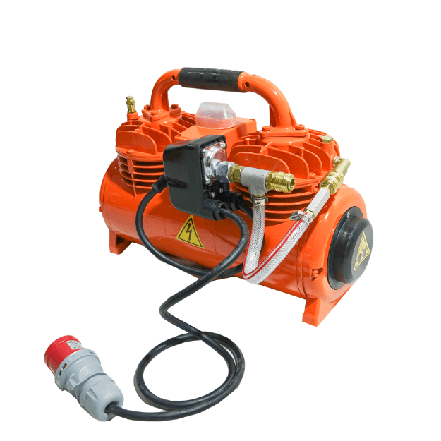 Luftkompressor 400V - 5,5 Bar mit Druckabschaltung (Orange) 1526