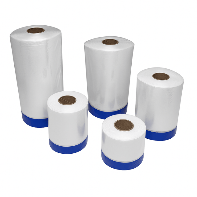 Malerfolie mit Gewebeklebeband - Abdeckfolie