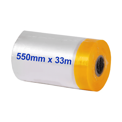 Goldband Masker Malerband mit Abdeckfolie 33 m x 55 cm