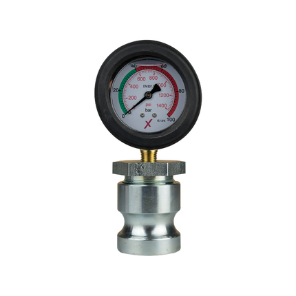 Manometer VARIO 0–100 bar ohne Schutzbügel, Anschluss unten – passend für VT 35 und VT 50