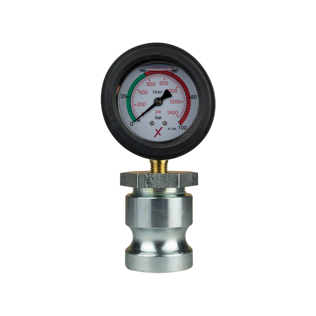 Manometer VARIO 0–100 bar ohne Schutzbügel, Anschluss unten – passend für VT 35 und VT 50