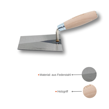 Maurerkelle mit Holzgriff
