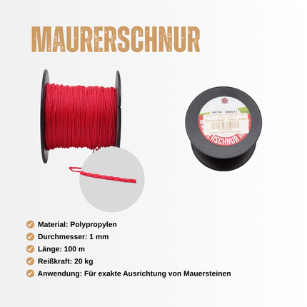 Maurerschnur 1mmØ - 100meter