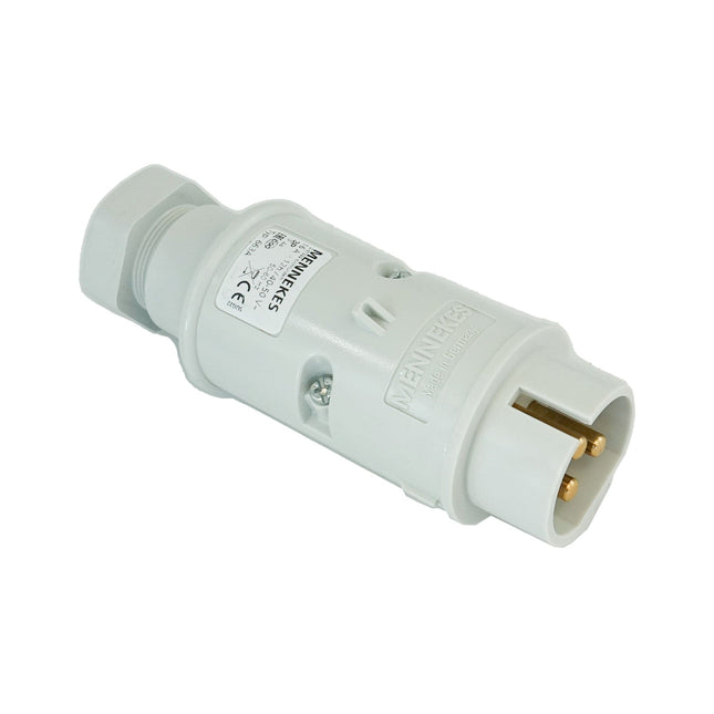 Mennekes CEE Stecker und Kupplung 3Px16A, 230V Sondenstecker weiß
