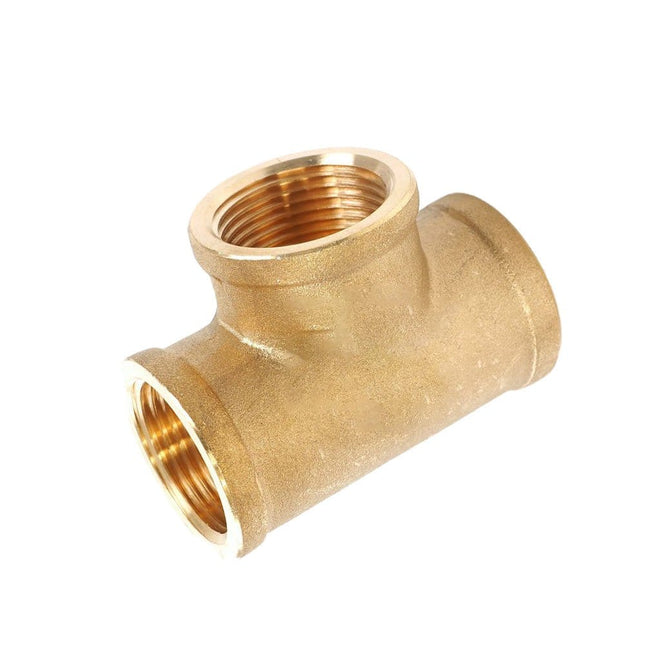 Messing T-Stück 90° 3x Innengewinde 1/4"