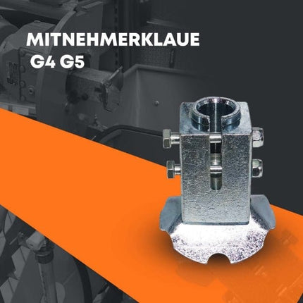 Mitnehmerklaue mit Fangtrichter