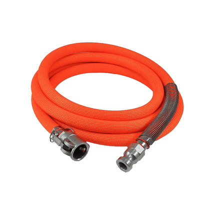 Mörtelschlauch ULTRALIGHT 25 mm orange NW25 V-Teil drehbare Kupplung