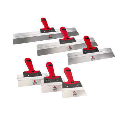 Profi Fassadenspachtel | Blattstärke 0,4 mm, mit Aluhalter und Softgriff