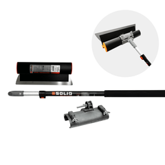 Profi Flächenspachtel SET mit Alu. Teleskopstange und Spachtel- Halter/ Adapter