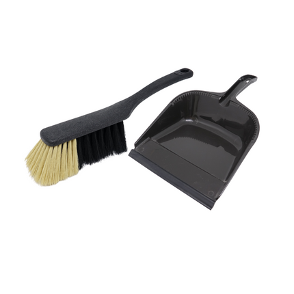 Profi Kehrgarnitur Kehrset Kunststoff Handfeger und Kehrschaufel