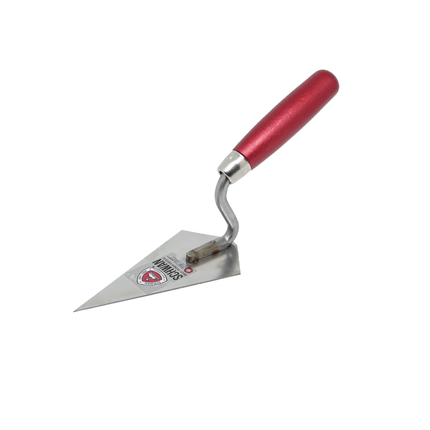 Putzkelle Hamburger Form 140 mm Spitzkelle Holzheft - Rostfrei