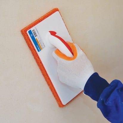 Reibebrett mit Schwammgummi