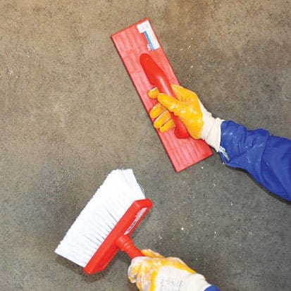 Reibebrett Putzbrett  Boden mit Speziellem Kautschuk