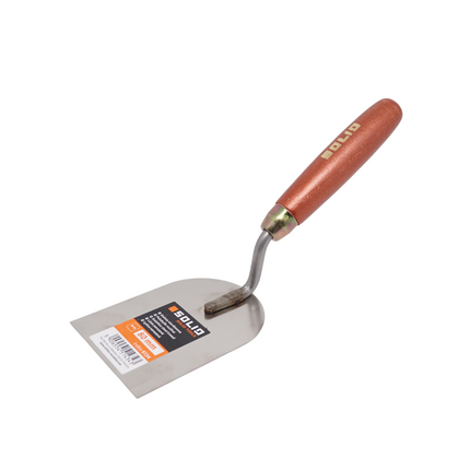 Rostfreie Stukkateurspachtel mit Holzgriff 80 mm