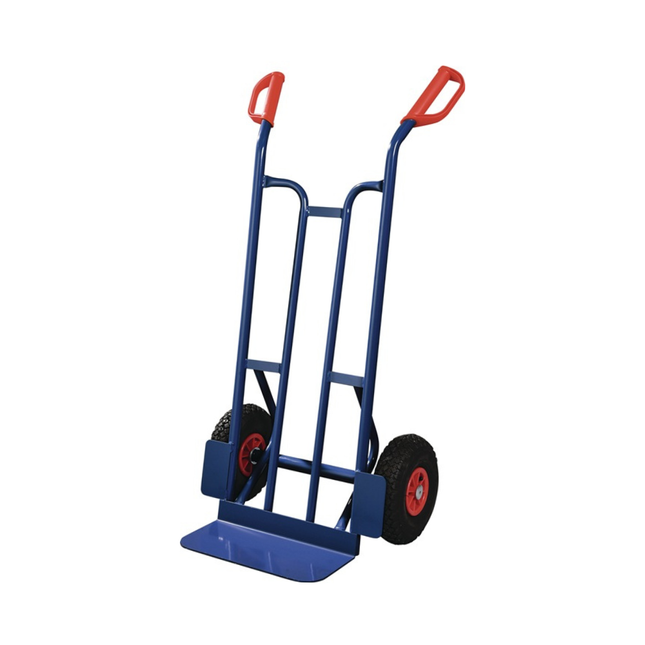 Sackkarre Höhe 1150 mm Schaufel-L150xB400mm Tragfähigkeit 250 kg saphirblau, RAL 5003