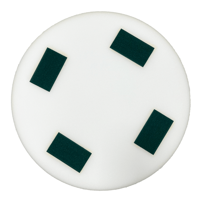 Schwammscheibe fein mit Klett 400 x 50 mm weiß (Eibenstock etc.)