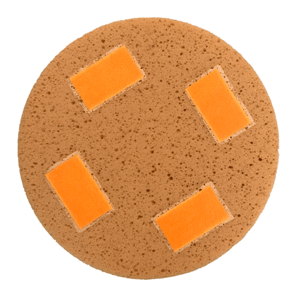 Schwammscheibe mit 4x Klett Hell 350 x 30 mm (Rokamat etc.)