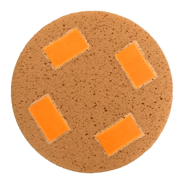Schwammscheibe mit 4x Klett Hell 350 x 30 mm (Rokamat etc.)