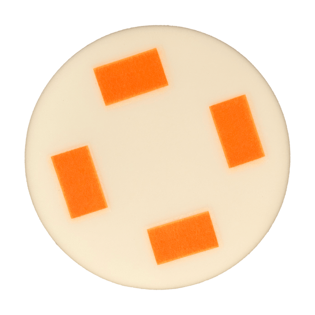 Schwammscheibe mit 4x Klett weiß superfein 350 x 30 mm (Rokamat etc.)