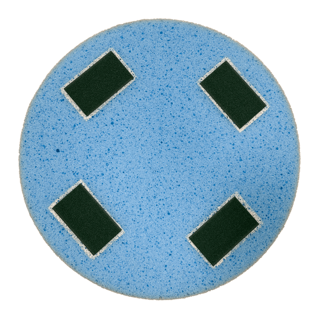 Schwammscheibe mit Klett 400 x 50 mm blau (Eibenstock etc.)