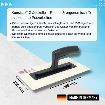 Schwan Kunststoff Glättekelle 280 x 135 mm