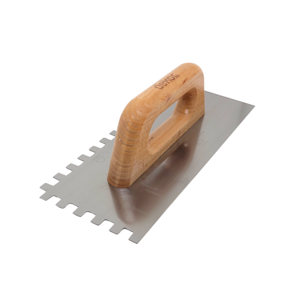 Schweizer Glättekelle gezahnt | Zahnkelle Zahnkelle Zahnung 10x10 / 300 mm