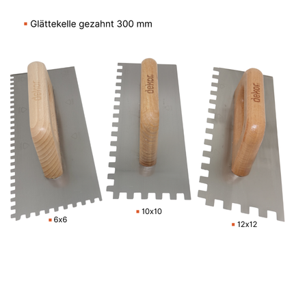 Schweizer Glättekelle gezahnt | Zahnkelle