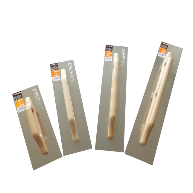 Schweizer Traufel  Rostfreie Glättekelle, Holzgriff 0,7mm