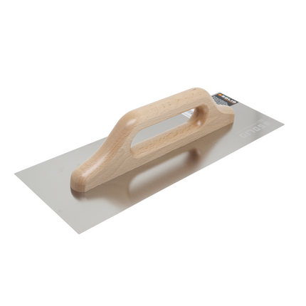 Schweizer Traufel  Rostfreie Glättekelle, Holzgriff 0,7mm