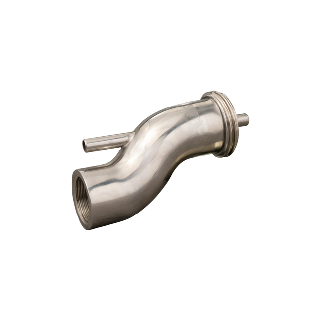 Spritzkopf TWIST 25 aus Edelstahl – 1" IG (25 mm) – gerade / 45° gekröpft – mit fixem Luftdüsenrohr gerade