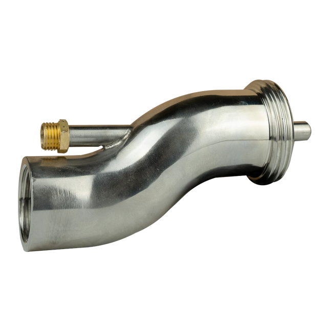 Spritzkopf TWIST 35 Edelstahl gerade – mit Luftdüsenrohr, 1 1/4" Innengewinde (IG). 1 1/4″