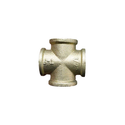 Temperguss Kreuzstück, 4x Innengewinde 1/2"
