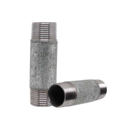 Temperguss Rohrgewindenippel m. Außengewinde 1/2"  100mm