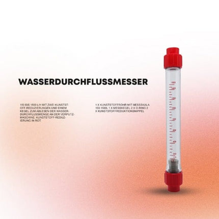 Wasserdurchflussmesser 150-1500 l/h