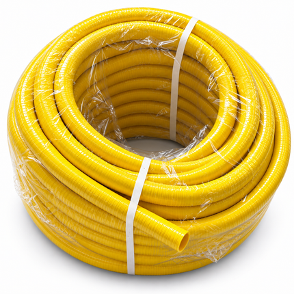 Wasserschlauch aus PVC,  flexibler mehrschichtiger gelber PVC-Schlauch