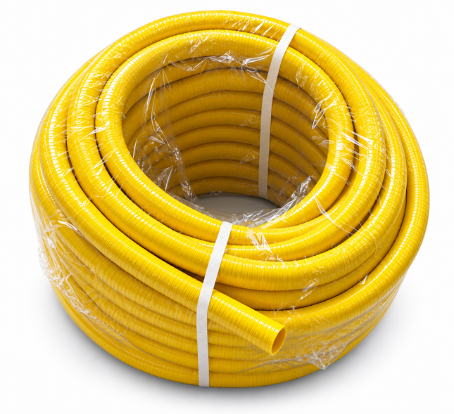 Wasserschlauch aus PVC,  flexibler mehrschichtiger gelber PVC-Schlauch