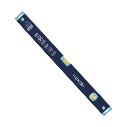 Wasserwaage Aluminium blau Spiegellibelle max. ±0,5 mm/m 180 cm