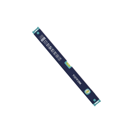 Wasserwaage Aluminium blau Spiegellibelle max. ±0,5 mm/m 80 cm