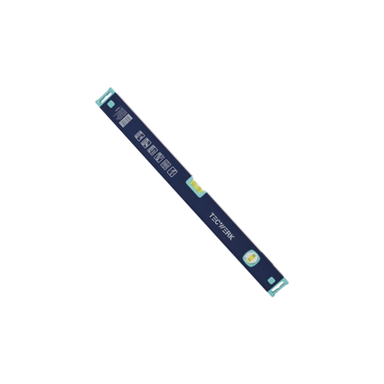 Wasserwaage Aluminium blau Spiegellibelle max. ±0,5 mm/m 60 cm