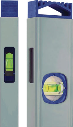 Wasserwaage Aluminium blau Spiegellibelle max. ±0,5 mm/m