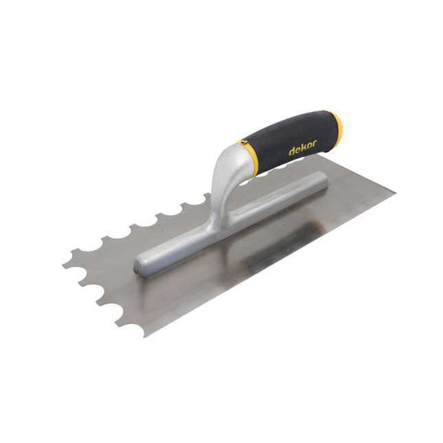 Zahnkelle halbrund mit Alu. Griff Mittelbett Zahnkelle 295x120mm 30" FS